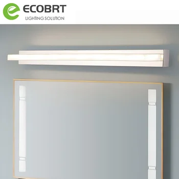 ECOBRT Moderne LED Badeværelse Spejl Lys 9W 42CM Rustfrit stål Forfængelighed Lys Acryl Væg Sconces Lampe 85-240VAC
