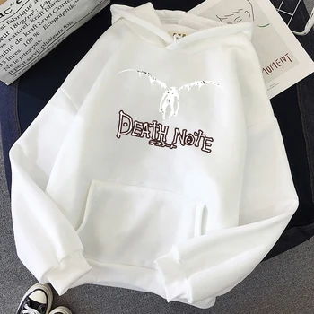 Efterår og Vinter Death Note Hoodie Horror Anime print Sweatshirts Unisex Studerende Hoodie Hip Hop Streetwear Hoody Unisex Pullover