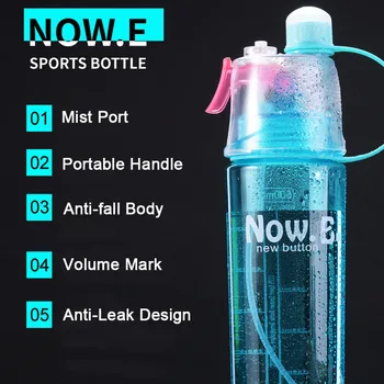 Eksplosion Sport Tåge, Vand Flasker 400/600ML Protein Shaker Udendørs Rejse Bærbare Tætte Plastic-Drink Flaske