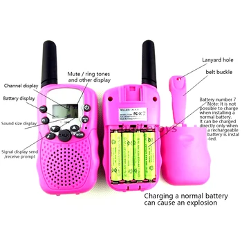 Elektroniske Produkter, Legetøj til Børn Walkie-talkie Multi-farve Håndholdte Trådløse Opkald Forældre-barn Offentlig Kommunikation Toy T388