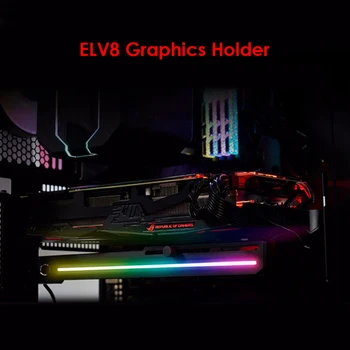 ELV8 LED GPU Indehaveren ARGB FØRT Lodret grafikkort Beslag Adresserbare RGB Støtte Justerbar Længde Højde 3 Pin