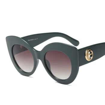 Emosnia Cateye Solbriller til Kvinder Vintage Hældning Briller Klassiske Cat eye Visir Sol briller Nuancer til Kvinder Brillerne UV400