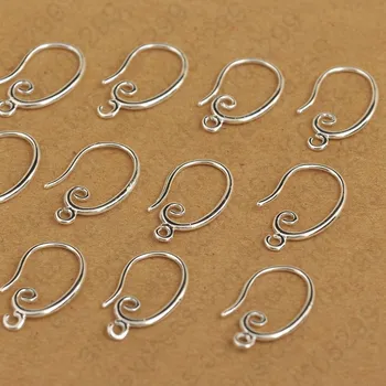 Engros-Pris 925 Sterling Sølv Krog Øreringe Earwire DIY Kvinder Øreringe Smykker at Finde Tilbehør 50STK/Masse