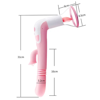 Fisse Dildo Vibratorer legetøj for Voksne Skeden Nipple Sucker Slikning Klitoris Stimulation Varme Vibratorer til Kvinder Intime Varer