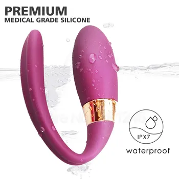 Fjernbetjeningen Dildoer Klitoris Vibrator G Spot Vibratorer Til Kvinder, Par, Voksen Sex Legetøj C Type Vibrerende Anal Plugs Vibradores