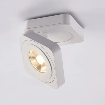 Folde-COB-LED-Downlights 7W 10W 12W 15W Overflade Monteret Led Loft Lamper Spot Lys 360 Graders Rotation Downlights AC8
