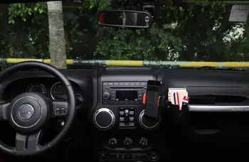 For Jeep Wrangler JK 2011-2017 Co-pilot Grib Håndtag Telefon Beslag Stå iPad Holder GPS-Mount opbevaringsboks ABS Bil Tilbehør