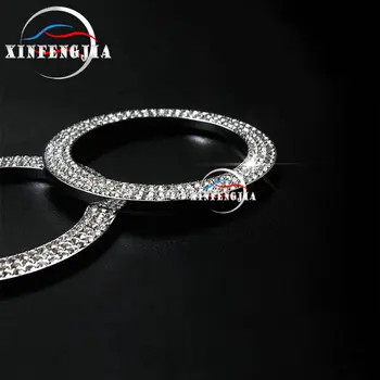 For Mercedes-Benz CLS-Klasse, C218 11-17 Guld Sølv Krystal Stil Center Front Air Outlet Dække Trim