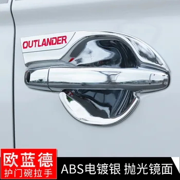 For Mitsubishi Outlander 2013-2019 af Høj kvalitet ABS Krom dørhåndtag Dække og Dør Skål Beskyttelse