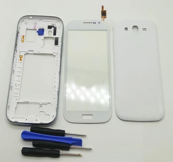 For Samsung Galaxy Grand Duos GT-i9082 i9082 i9080 Boliger Chassis Ramme +Batteri Cover+Touch Screen Digitizer Sensor+Kits