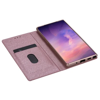 For Samsung Note 20 Ultra A51-A71-A31 S10 S20 Plus S10E Note 10 + 9 8 S10 Lite Glitter Magnetisk Flip Wallet Læder Telefonen Sag