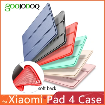 For Xiaomi Mi Pad 4 Tilfælde, GOOJODOQ Mi Pad4 Tilfælde PU Læder Silikone SoftShockproof Tynd Slim Cover for Xiaomi Mipad 4 Tilfælde Funda