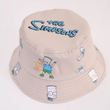 Foråret og sommeren nye børn hat tegnefilm dreng print fiskeren hat mænd og kvinder baby fashion bassin hat solhat
