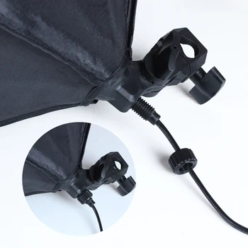 Foto Studio Softboks Kit 50*70 cm 100-240V E27 fatning med 2 m Stativ Fotografiske Belysning Selfie Lys for Telefonens Kamera