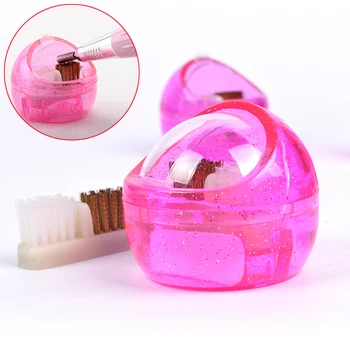 FWC-1 Pc-Søm Bor Rengøring Max Hard & Soft Brush Inde For Manicure Pedicure Nail Art Værktøj Udstyr