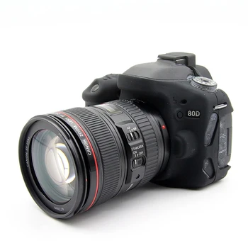 Godt For Canon EOS 80D Blød Silikone Case Til Canon 80D Kamera, Video Kamera Taske Tilfælde Gummi Beskyttende Krop Dække Huden 4 Farver
