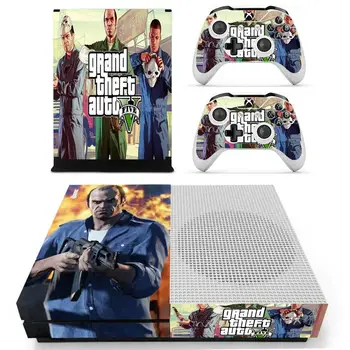 Grand Theft Auto V-GTA 5 Hud Decal Sticker Cover Til Xbox One S Konsol & Kinect & Controllere Til Xbox, En Slank Skind Klistermærker