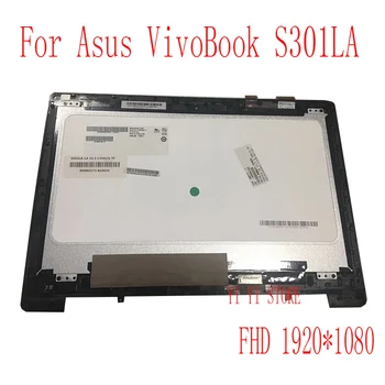Gratis forsendelse 13,3 TOMMER TIL ASUS S301 S301LA Touch screen digitizer assembly FHD 1920*1080 B133HTN01.0