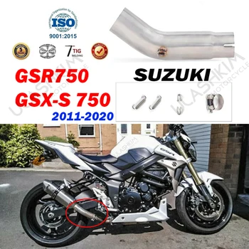 Gratis Forsendelse Motorcykel Udstødning Kontakt Midten Link Slip På For SUZUKI GSR750 GSR 750 GSX-R 750 2011 Til 2020