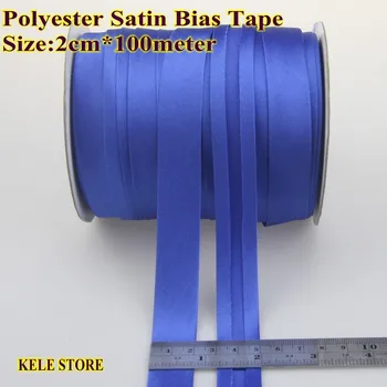 Gratis forsendelse-Polyester Satin skråbånd Tape,størrelse: 20mm,2cm,3/4