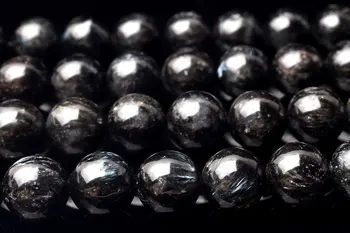 Gratis forsendelse （1strands/set）【Black dragon krystal】6mm og 12mm stilfulde DIY-skal-have-perle lang kæde, lucky smykker armbånd