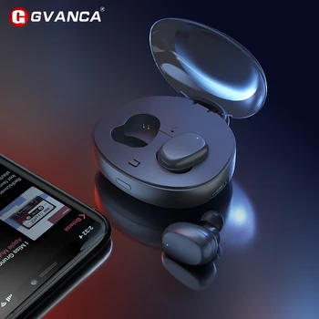 GVANCA i-10 TWS Fingeraftryk Touch 5.0 Bluetooth Hovedtelefoner Trådløse Hovedtelefoner HD Stereo Øretelefoner Smart Støj Annullering Hovedtelefoner