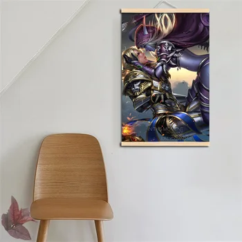 HD plakat til World of Warcrafts Sylvanas Windrunner print på lærred plakater dekoration maling med massivt træ hængende rulle