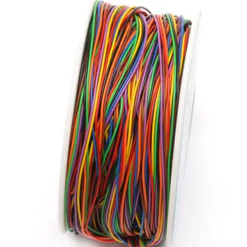 Helt Nye PCB Test Core Line 30AWG Wire Enkelt Fortinnet kobbertråd 8-farve Bord Kabel Rulle Høj Kvalitet