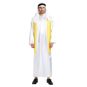 Herre Arabisk Høvding Kostume Halloween Royal Sultan Kostume Deluxe-Persiske Konge Mandlige Kostume Til Karneval Fest Tøj I Stor Størrelse
