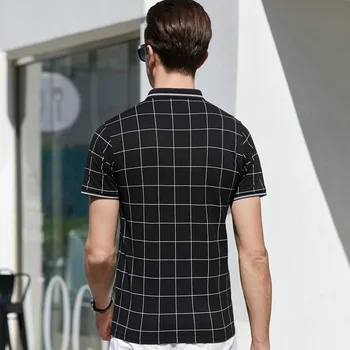 Herre Tøj 2020 Sommer fashion polo shirt mænd brand Business polo almindeligt print revers pin blomst for mænd