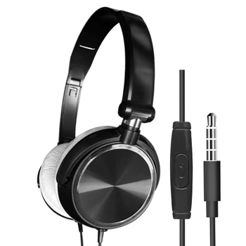 HiFi Hovedtelefoner med Kabel til Iphone Sony Headsets med Mikrofon Over Øret Bass Lyd Musik Stereo Hovedtelefon til Xiaomi Huawei PC
