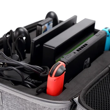 HOBBYINRC Vandtæt Kuffert Enkelt skuldertaske opbevaringspose Case til Nintendo Skifte Spil Maskine for N-Switch NS - Grå