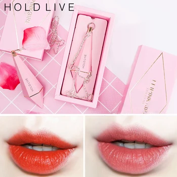 HOLD LIVE-Pink Diamant Mat Læift Til Pige Fugtgivende langvarig Silkeblød Lip Stick Vandtæt Rød Sexy Lip Makeup TSLM2