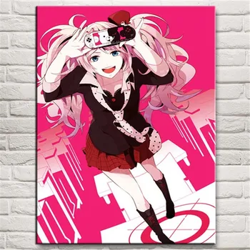 Home Decor Billeder Nordiske Lærred Trykt Plakat Danganronpa Enoshima Junko Anime, Manga Maleri Kunst På Væggen-Piger Room