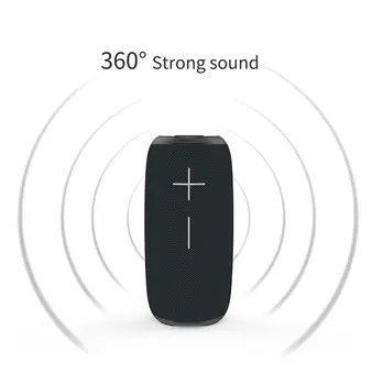 HOPESTAR-P20 Bluetooth-højttalere TWS udendørs vandtæt soundbar subwoofer bærbare lyd-2400mAh-batteri Med mobile power radio