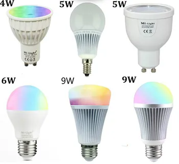 Hot sælger Originale Mi Lyset Dæmpes, 110V/220V CW/WW RGBW RGBWW E27 E14 GU10 4W 5W 6W 8W 9W Smart LED Pære Lampe Belysning