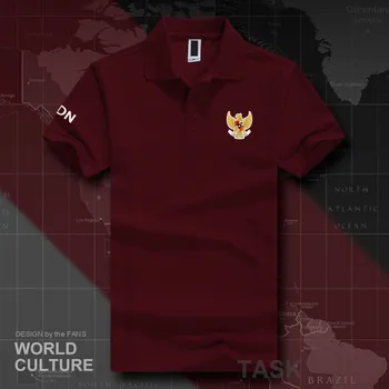 Indonesien den Indonesiske IDN-ID polo shirts til mænd kortærmet hvid mærker, der udskrives for land 2018 bomuld nation team flag nye 20