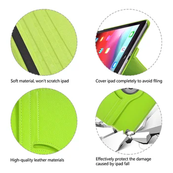 Ipad2 3 4 360° Roterende Læder Stå Tilfælde Vandmelon Tablet Beskyttende Dække For 2020 iPad Pro 11 12.9 10.5 7.9 tommer Mini 1 2 3