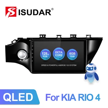 ISUDAR V72 QLED Android 10 bilradioen Til KIA K2 RIO 4 2016-2019 Auto GPS-Car Multimedia-Octa Core RAM 6GB ROM 128GB 4G ingen 2din