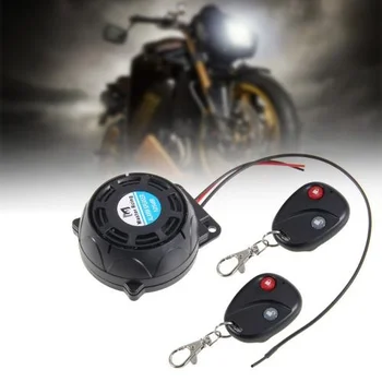 IZTOSS Motorcykel Alarm 2 fjernbetjeninger Anti-tyveri Sikring System Vibrationer Lås Indbrudstyv Alarm Fjernbetjening Dual Sensor
