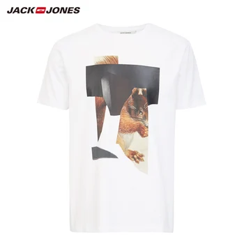 JackJones Mænds Overdimensionerede Hip hop Bomuld Rund Halsudskæring, Kort-langærmet T-shirt Herretøj| 220201622