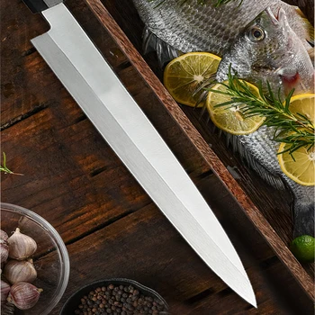 Japans 2 lag VG10 Komposit, stål kniv Filetering knive Yanagiba sashimi Sushi Japansk madlavning Cleaver Udskæring Smålige