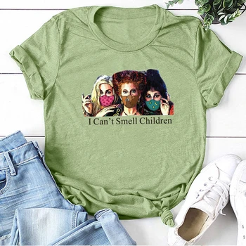 Jeg Kan ikke Lugte Børn Print T-shirts Kvinder Sommeren 2020 Grafiske Tees Funny Kvinde, t-shirts Mode Korte Ærmer Kvinde Tøj