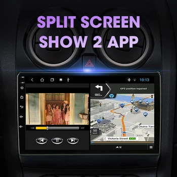 JMCQ Android bilstereo, dvd-Mms GPS til Nissan Qashqai 1 J10 2006-2013 hovedenheden 2G+32G Navigation Subwoofer 4G net