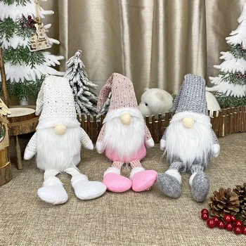 Jul Ansigtsløse Dukke Vedhæng Jule Ornament Xmas Barn Gaver Glædelig Jul Indretning Til Hjemmet Natal Godt Nytår 2021