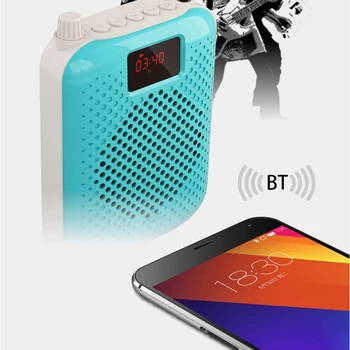K500 Bluetooth Megafon Bærbare Stemme Forstærker Talje Band Klip Støtte Radio TF MP3 Til rejseledere, Lærere Kolonne