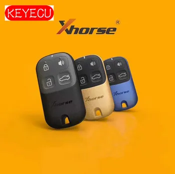 Keyecu 5 Stykker/masse XHORSE Flerfarvet Universal Fjernbetjening Key Fob 4-Knappen for VVDI vigtigt Redskab VVDI2 (engelsk Version)