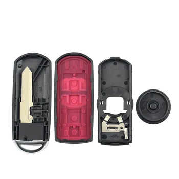 KEYYOU 2 Knapper Smart Fjernbetjening Nøgle etui Fob For Mazda CX-3 CX-5 Axela Atenza Med Nød nøglebladet