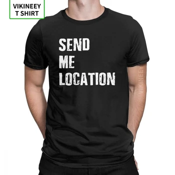 Khabib Nurmagomedov Slagord Mænds T-Shirt Eagle Slogan Sende Mig Placering Bomuld t-Shirt Crewneck T-Shirt Plus Size Tøj