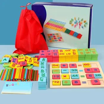 Kids Legetøj Matematik Beregning Tidligt At Lære Matematik Førskole Legetøj Legetøj Af Træ Montessori Pædagogisk Legetøj Til Børn Gave